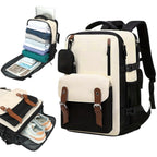 Mochila de Viaje para Cabina de Avion 43x30x18 para Vuelo Barato, Equipaje de Mano y Espaciosa con Compartimento para Zapatos y Mochila Antirrobo Multifuncional para Viajes (266)