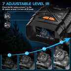 Binoculares de visión nocturna 4K HD, gafas de visión nocturna con pantalla de 3 pulgadas y linterna, adecuadas para la caza al aire libre en la oscuridad, seguridad para acampar, observación de la vida silvestre, zoom digital 10X, batería incorporada de