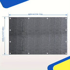 Colchoneta de Camping de Alta Calidad - Transpirable - Antideslizante - Gris Azulado - con 12 Agujeros, 13 Estacas y Bolsa de Transporte - 250/300/350/400/500/550/600Cm