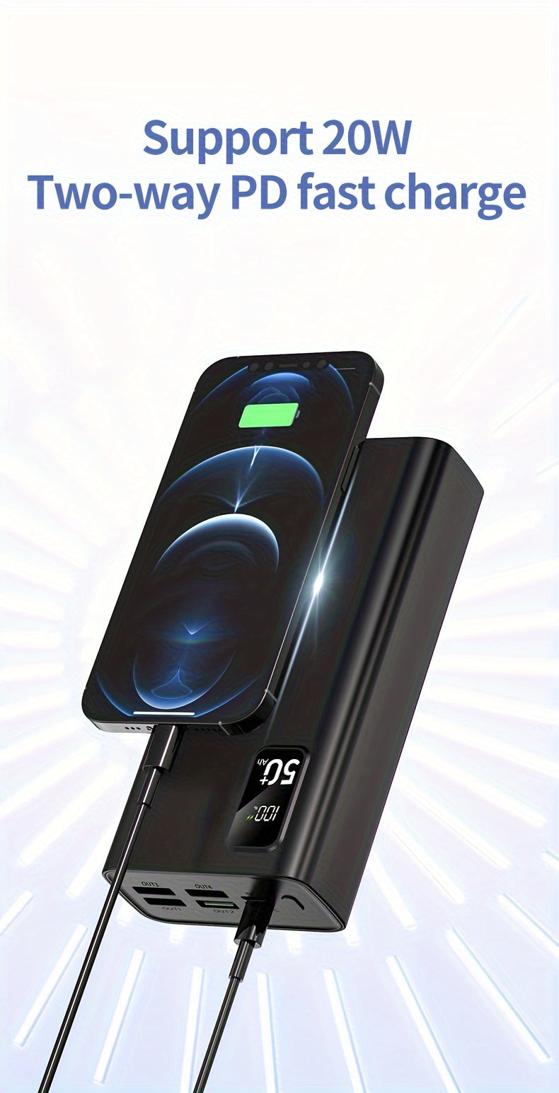 Power bank para carga durante viajes y uso diario | 50000mAh