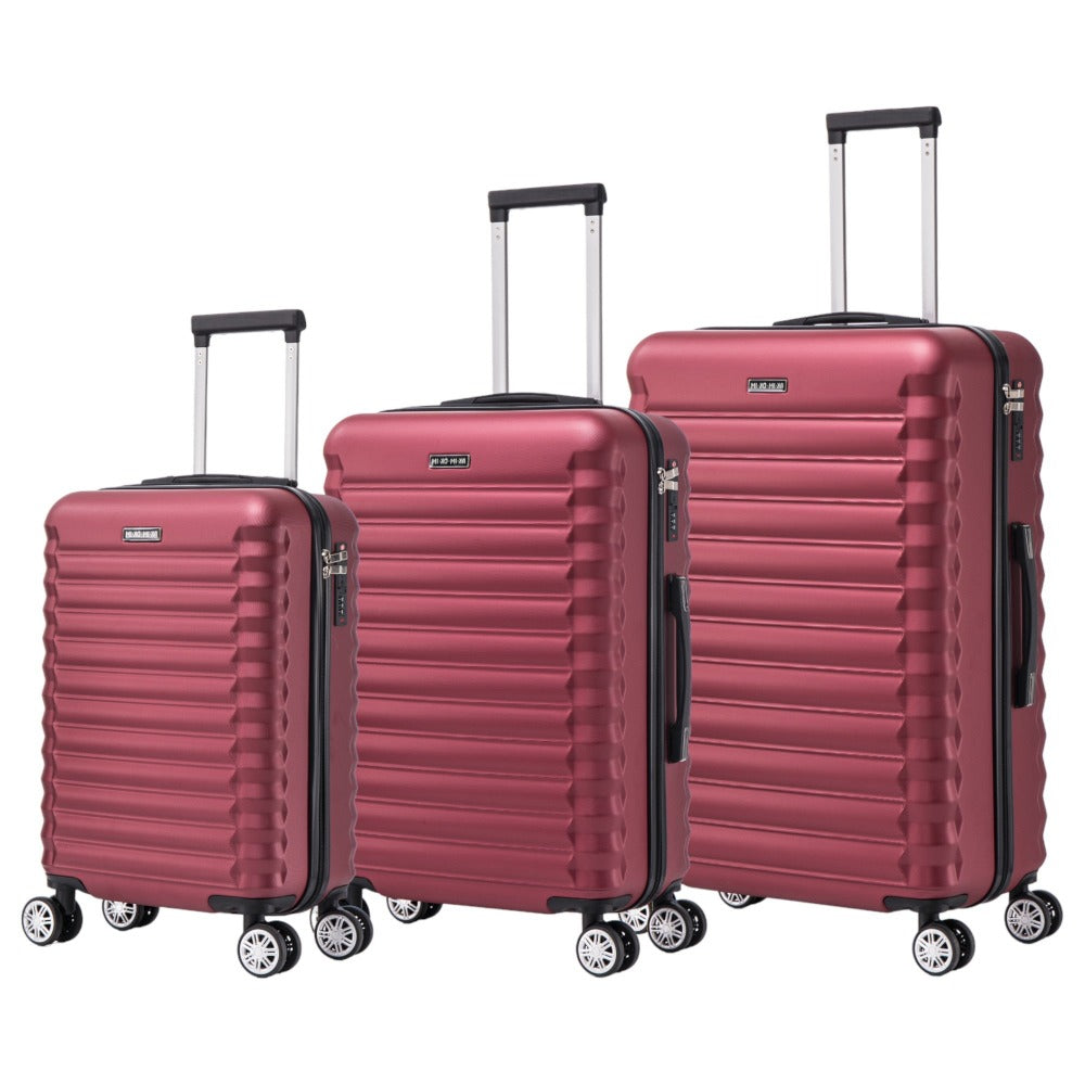 Conjunto de Maletas de Viaje Elegantes: Carcasa Ligera, Cerradura Numérica, 4 Ruedas Giratorias 360, Asa Telescpica de Aluminio Aleado Juego de Maletas Maleta ( 6999 M001 8008 6020 )
