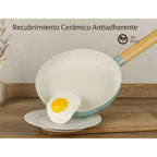 Juego de Sartenes Cocina 20+24+28 Revestimiento Antiadherente para Inducción | Recubrimiento Cerámico | Mango Soft-Touch | Set de Sartenes | Libre de PFOA y PFAS
