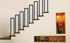 Barandillas de escaleras interiores, barandillas en forma de U para escaleras, barandillas exteriores, barandillas para escaleras, barandillas industriales antideslizantes de seguridad, elegantes y sencillas, para escaleras, porche y jardín