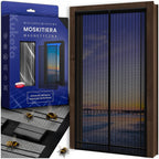Mosquitera - Magnética Multidimensional para Puertas y Ventanas de Balcón - Mosquitera con Cierre Automático - Variantes de Ancho 80-160 Cm - Longitud 210/220 Cm - Diferentes Colores - para Hogar, Apartamento y Balcón - Protección contra Moscas y Mosquito