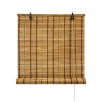 Persiana Enrollable de Bambú Natural para Puertas y Ventanas Decorativa. Estor Ajustable de Ocultación para Exterior e Interior Protector de Fácil Instalación.