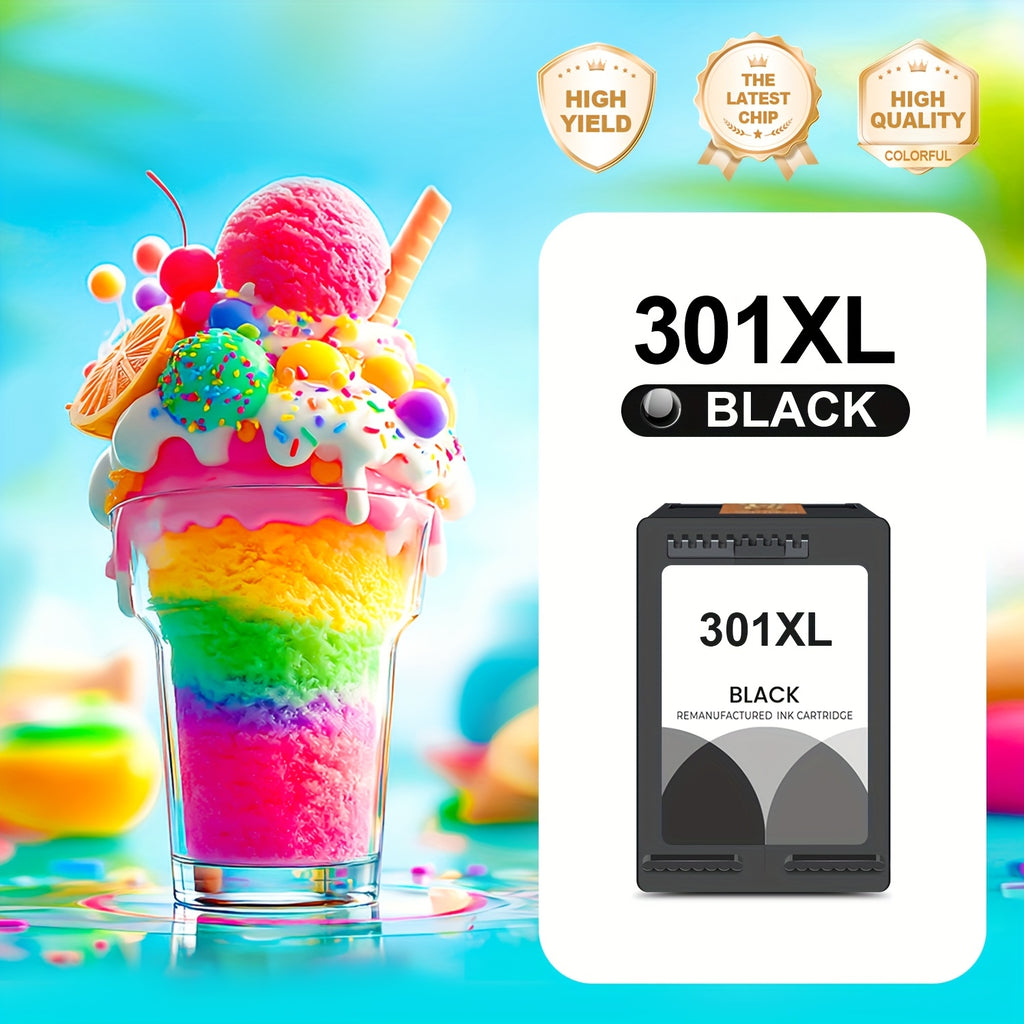 Cartuchos de Tinta Negra Remanufacturados 301XL 301 de Reemplazo para HP Deskjet 1000 1050 1510 1512 2050 2050A 2510 2540 3050 Officejet 2620 2622 4630 4632 Neid 4500 5530 4502 Impresora