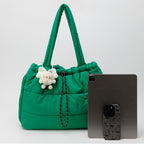 Bolso tote acolchado imprescindible 2026 - Bolso de hombro cruzado acolchado | Bolso de mano de gran capacidad inspirado en abrigo para mujer (Organizador multibolsillos)