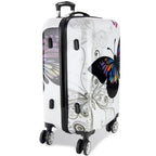 MONZANA® 4x Maletas de Viaje Butterfly Equipaje 42L 66L 98L y Neceser 4 Ruedas 360° Cierre Combinación