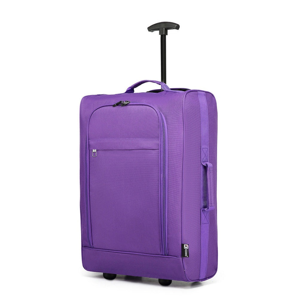 1pieza de 53 x 36 x 18 cm Equipaje de cabina ligero maleta de mano maleta pequeña de tela para equipaje de mano de avión para Lufthansa Eurowings Ryanair maleta con ruedas estuche de tela