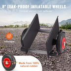 Carro para puertas y paneles de yeso VEVOR de 600 libras con rueda neumática de 8"