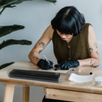 Impresora inalámbrica P90 de plantillas para tatuajes, máquina de tatuaje térmica con papel de plantillas, kit de impresora de tatuajes portátil compatible con teléfono, tableta y PC