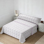 Juego de cama de tres piezas | Sábanas | Múltiples tamaños disponibles | Primavera/Verano | Diseño cómodo | Suave y agradable para la piel | Múltiples texturas disponibles