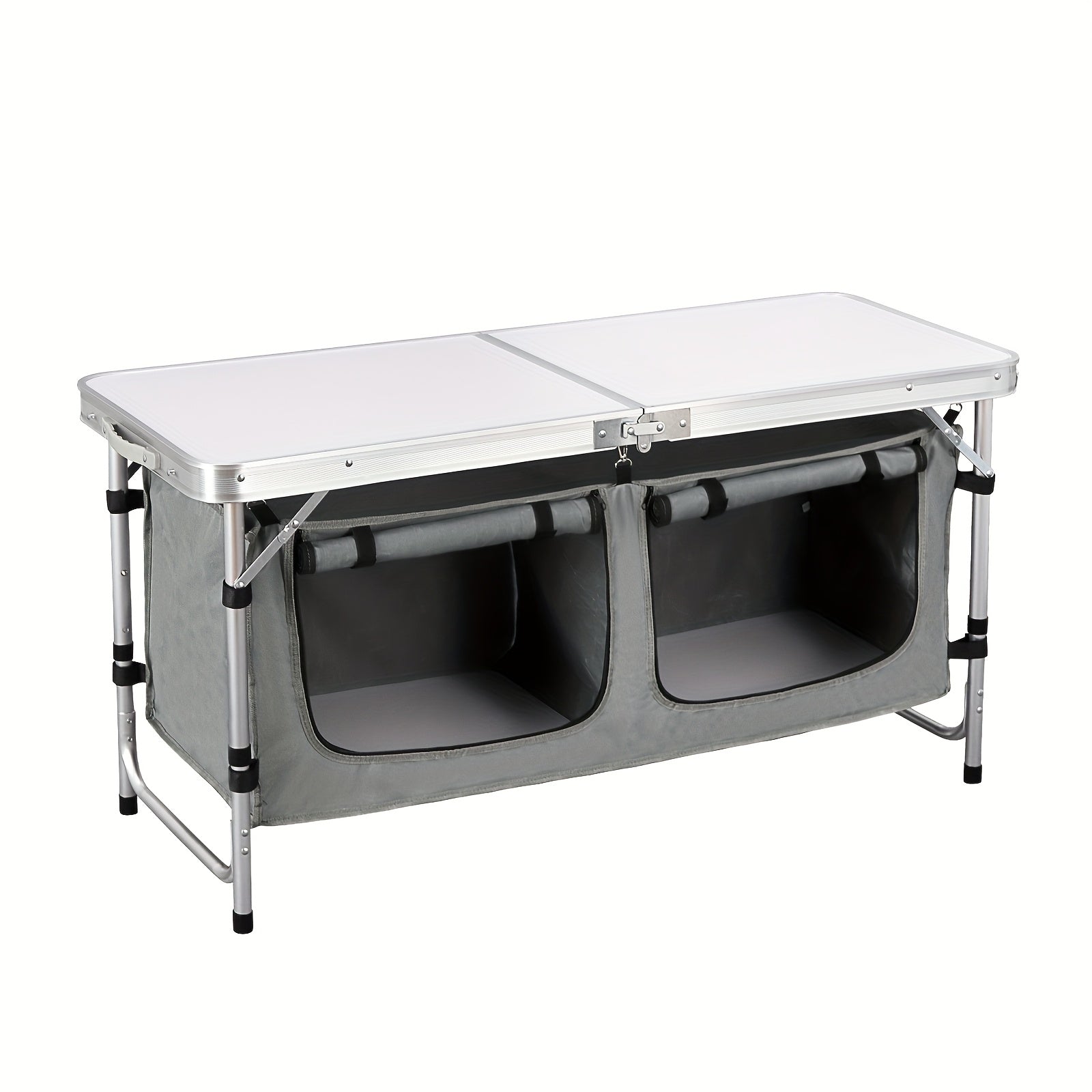 1pc Mesa Plegable Ligera para Exteriores con Bolsa de Transporte, Tamaño 56x46x40cm, Ideal para Camping, Senderismo, Picnic, Jardín, Balcón y Más Escenarios