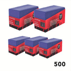 LOVFEN - 500 Unidades de Sobres de 35pt para Tarjetas - Transparentes, Duraderos de PVC de 35pt, Protectores y Libres de Ácido, 5 Paquetes de 100 - Ideales para Almacenar y Exhibir, Regalos de Halloween y Navidad