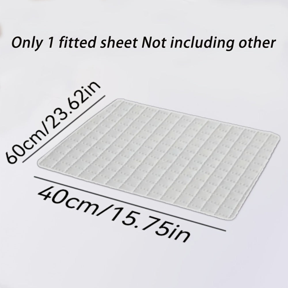 1 pieza Protector de colchón impermeable de alta calidad, sábana bajera ajustada, fabricada con tecnología de gofrado Soundwave, cubrecama suave y cómodo, lavable a máquina, apto para dormitorios, hoteles, residencias estudiantiles, fundas de almohada y r