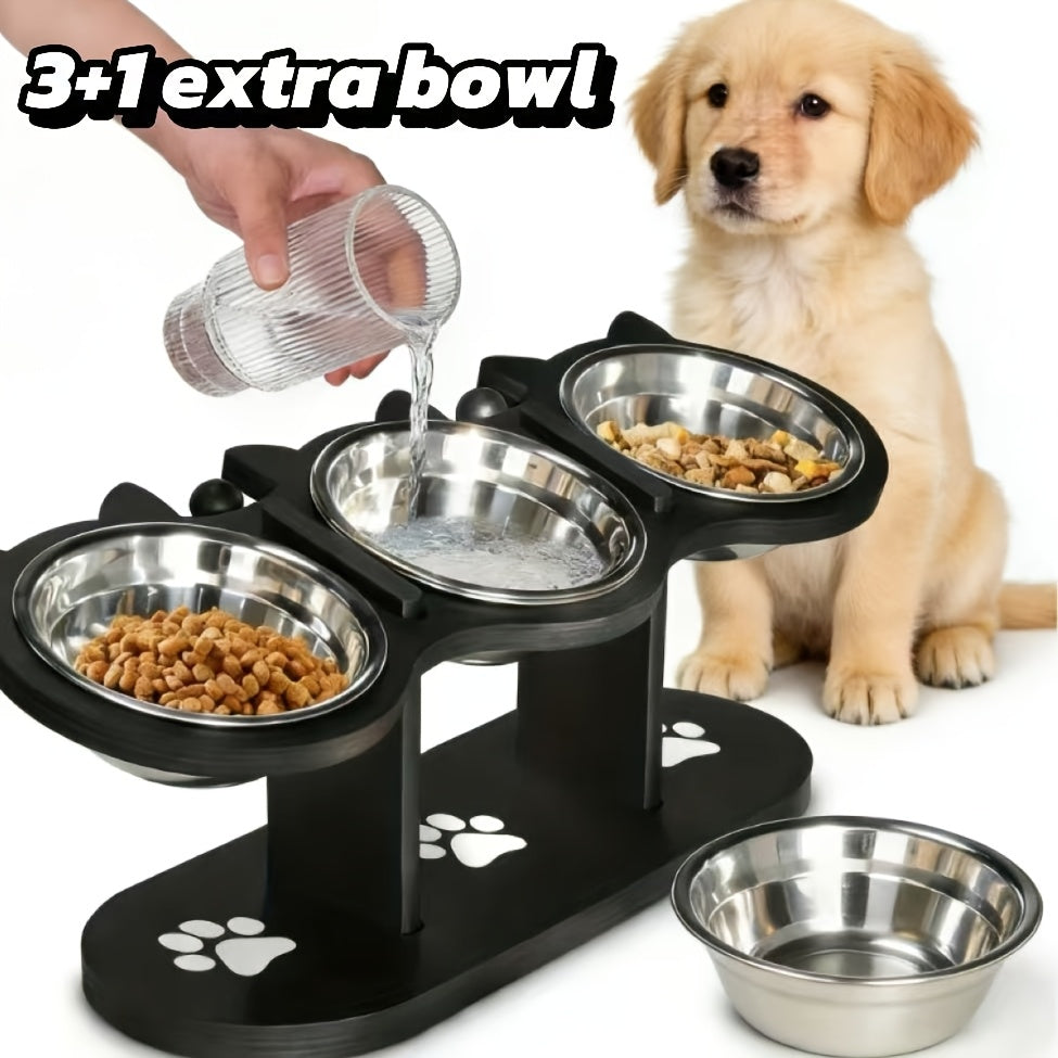 Comedero para mascotas ajustable | Alimentación diaria en casa