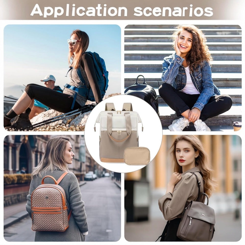 Mochila Portatil Mujer, 15.6 Pulgadas Antirrobo Backpack, Mochilas para Ordenador Portátil para la Profesora Trabajo Viajes Universidad Colegio