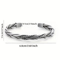 Pulsera abierta unisex de plata 925 con diseño clásico y elegante de serpiente, ideal para uso diario, regalo perfecto para San Valentín, Año Nuevo, cumpleaños o Día del Padre, incluye caja de regalo