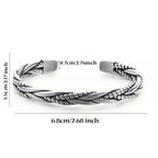 Pulsera abierta unisex de plata 925 con diseño clásico y elegante de serpiente, ideal para uso diario, regalo perfecto para San Valentín, Año Nuevo, cumpleaños o Día del Padre, incluye caja de regalo