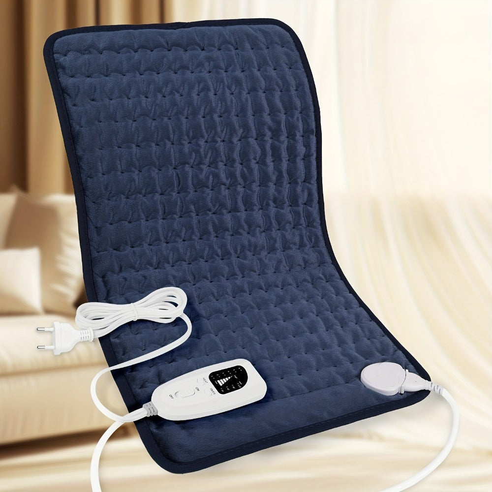 Almohadilla Térmica Eléctrica - 6 Niveles de Calefacción, Hasta 140 °F, Apagado Automático a las 2 Horas, Portátil 60 cm x 30 cm, Franela Suave, Lavable a Máquina, Adecuada para Abdomen, Cuello, Hombro, Rodilla, Pierna, Regalo para Hombre, Mamá y Papá, Re