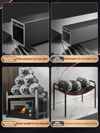 Estante Multifuncional para Microondas de Tres Niveles/Doble Nivel, Organizador de Encimera Ajustable, Soporte para Ollas y Microondas, Extensible y Retráctil, Almacenamiento para Cocina