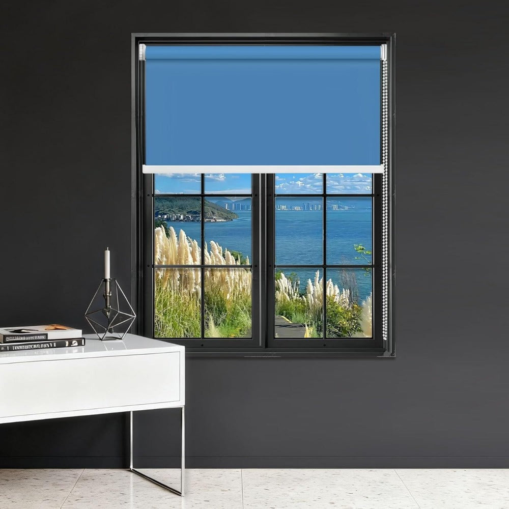Estor Enrollable Semiopaco para Ventana, Cortina Enrollable Interior con Control de Luz y Privacidad, Estores Modernos para Dormitorio, Salón y Oficina, Persianas Enrollables Decorativas, Instalación con Taladro