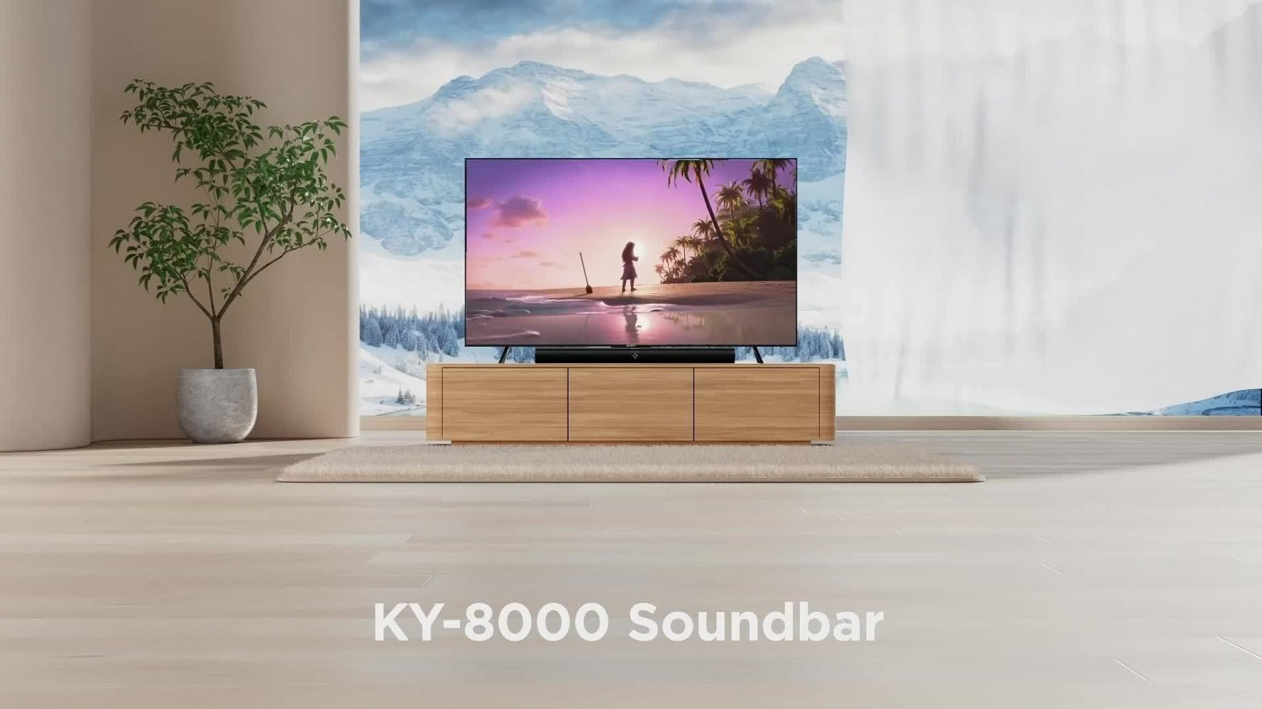 Barras de sonido de 81.28 cm para TV, barra de sonido para Smart TV, altavoz sin varillas, barra de sonido con cable e inalámbrica, barras de sonido separables 2 en 1 con conexión ARC/óptica/AUX, con control remoto por infrarrojos