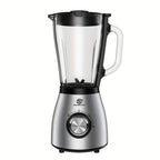 SUPERLEX Profi-Mixer 800W con Recipiente de Vidrio de 1.5L, Cuchillas de Acero Inoxidable 4 Plegables (SUS301), 2 Velocidades + Función de Pulso, Triturador de Hielo, Doble Seguridad - Batidora de Alto Rendimiento para Batidos y Hielo