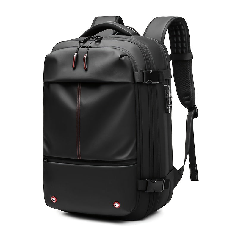 Mochila de Viaje con Compresión al Vacío, Bolsa de Compresión al Vacío de TPU, Cerradura de Contraseña Incorporada, Capacidad para Laptop de 17 Pulgadas, Mochila de Alta Calidad para Viajes y Negocios
