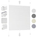 Estor enrollable | Persianas opacas plisadas con cordón Sekey para cubrir ventanas - Instalación sin taladro, estores enrollables de bloqueo con