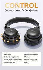 Auriculares Bluetooth para música, llamadas y deporte | Plegable