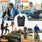 Mochila de Viaje Moderna de 20L/26L para Hombres, Mujeres, Estudiantes, Mochila Escolar Ligera con Tapa Enrollable, con Cremallera Antirrobo, Mochila Ligera para Senderismo, Viajes y Deportes al Aire Libre