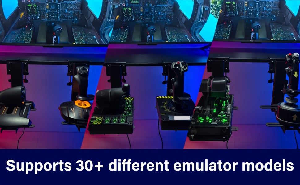 Soporte de escritorio HOTAS para simulación 2 piezas | Simulador de vuelo, gaming y escritorio