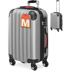 MONZANA® Maleta Rígida Baseline M Color Negro Equipaje de Viaje 34L peso 2,25Kg con ruedas 360° trolley 2 asas valija