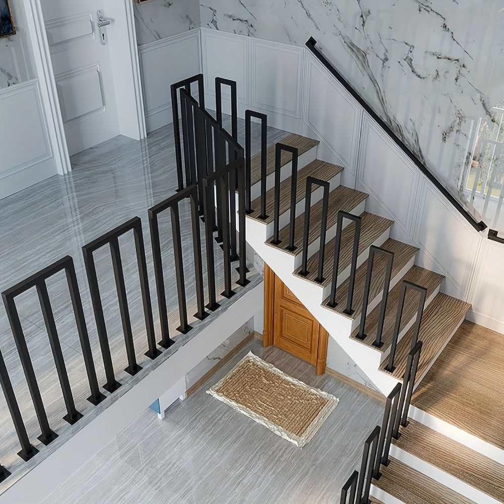 Barandilla metálica para escalera de hierro fundido | Interior exterior balcón y pasillo