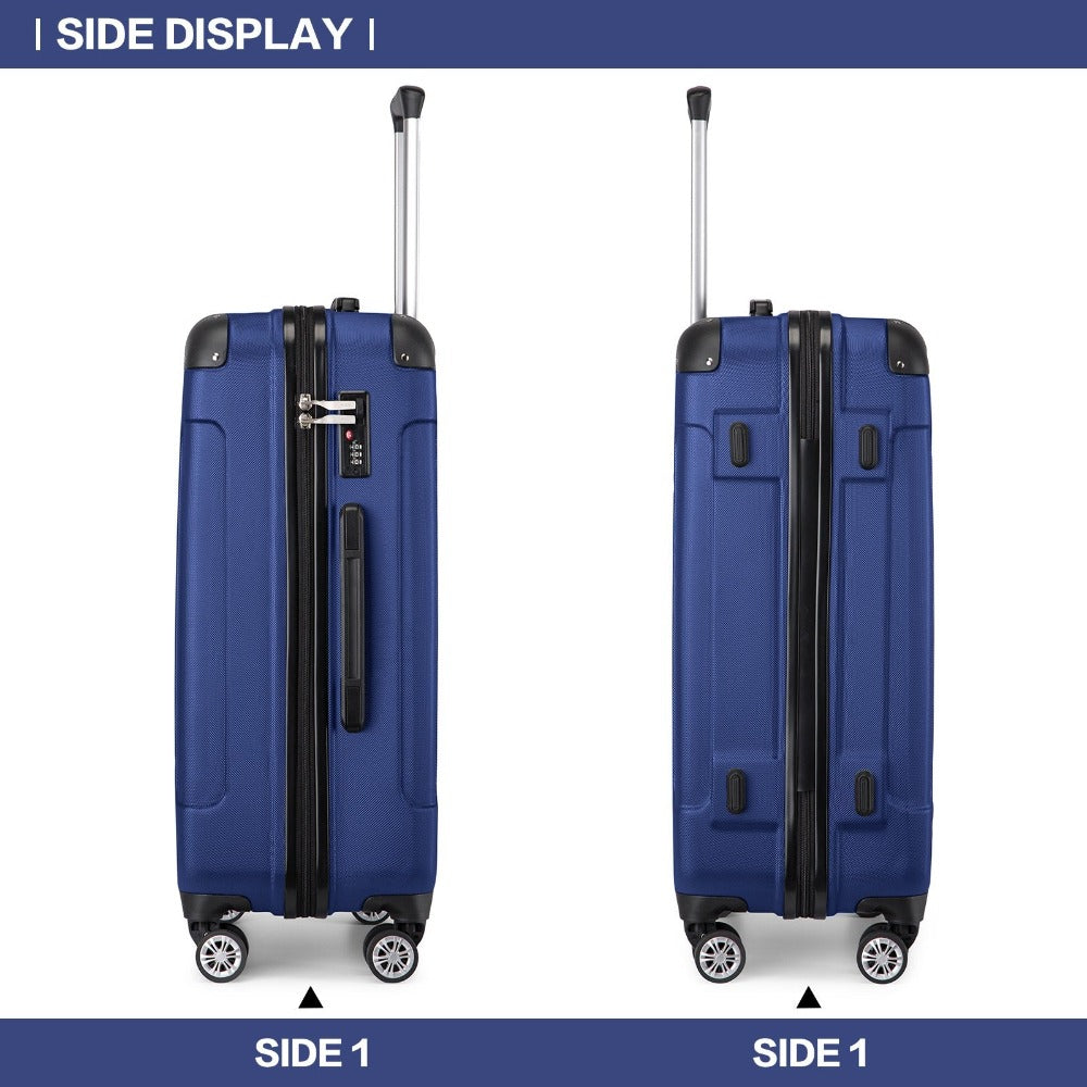Maleta de embarque de carcasa rígida ABS 55x35x20cm, carrito de viaje, equipaje de mano de cabina, 33L, regalo de Black Friday, Día de Acción de Gracias, Navidad