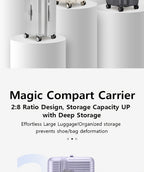 Maleta de mano de 20 pulgadas con forma de cubo, equipaje rígido ligero de gran capacidad con ruedas giratorias y cremalleras de doble protección, trolley de viaje multiusos para negocios y vacaciones