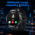 Reloj Inteligente LIGE para Hombres con Llamadas, Batería de 1000mAh/Linterna/Dos Cables de Carga, Pantalla HD Grande de 1.85 Pulgadas, Reloj de Fitness con 100+ Modos Deportivos, Monitor de Sueño IPX8 para Android e IOS