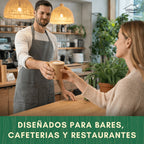 Vasos de Cafe Desechables de Cartón Kraft – Mayor Gramaje y Resistencia al Calor – Ideales para Café para Llevar en Hostelería y Eventos - LAN&LAN