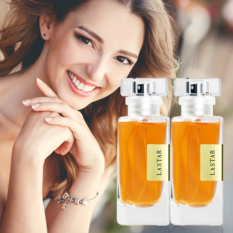 2 Botellas de Eau de Parfum en Spray Cítrico Fresco para Mujer, con Notas de Jazmín y Geranio, Cedro y Ámbar, Perfume de Mujer para Uso Diario, Regalo de Festival, 45MLx2pcs