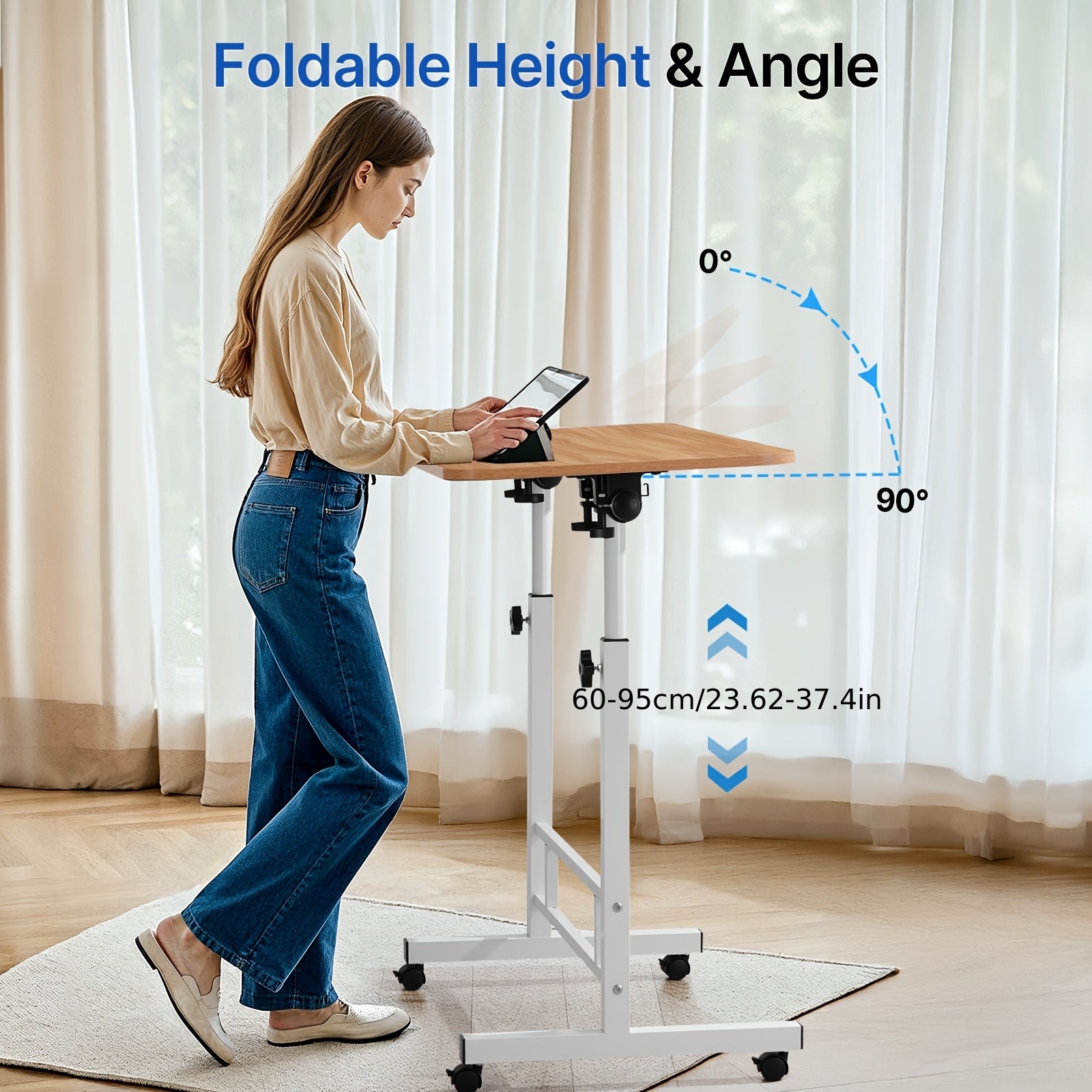 Escritorio para teletrabajo y estudio | 88.9 cm y Ajustable