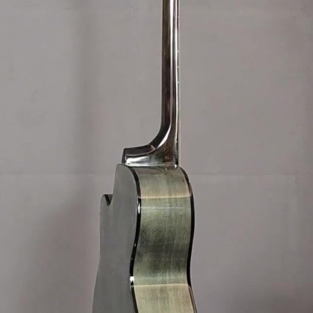 Guitarra Folk Brillante de 40 Pulgadas, Ideal para Novatos, Adultos Principiantes, una Herramienta de Práctica y una Guitarra Acústica Fácil de Usar para Estudiantes
