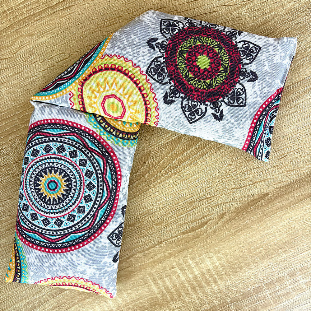 Bolsas térmicas de semillas para microondas, tamaño 50×12 cm, bolsas multifuncionales de terapia fría y calor, aptas para calentar en microondas y enfriar en nevera.