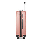 Diseño horizontal desnudo de gran capacidad con cerradura TSA ruedas giratorias maleta de shell duro ABS para regreso a clases regalo de vacaciones