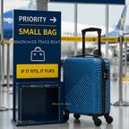 Ryanair, Aerolínea Bajita, Regulaciones de la UE 40X30X20Cm Mini Maleta Fresca y Sencilla, con Ruedas Desmontables, Pasador Telescópico, Ruedas Giratorias de 360 Grados de Spring Airlines, Cerradura de Combinación, Maleta de Embarkación, Esencial para Via