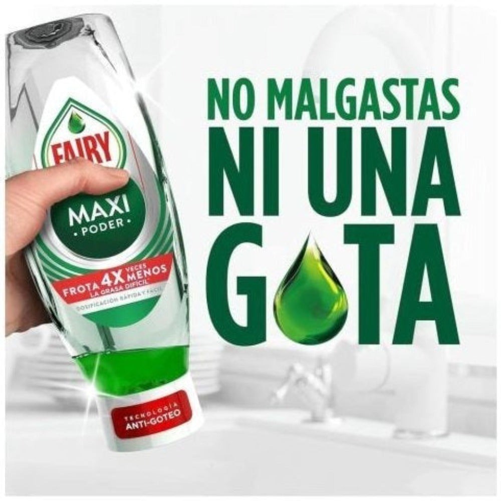 VORTEX FAIRY Maxi Poder Líquido Lavavajillas 2 x 450ml PACK AHORRO, Limpieza Fácil sin Esfuerzo Incluso En Las Sartenes y Ollas Más Grasientas