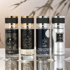 [Set de Perfume en Spray para Hombres] 100ml 4 botellas, aroma picante y amaderado oriental con notas frutales cítricas e intensa, ideal para uso diario o citas románticas, ¡perfecto como regalo festivo!
