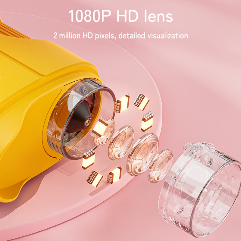 Microscopio digital portátil para niños 6.1cm portátil | Para aprendizaje, exploración y regalo