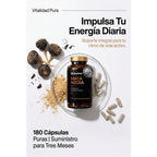 Maca Negra Cápsulas con Zinc 10:1 Extracto de Lepidium Meyenii 180 Cápsulas Complemento Alimenticio | 200 mg Maca Negra + 10 mg Zinc (100% VRN) | Fabricado en España | Envase 180 Cápsulas