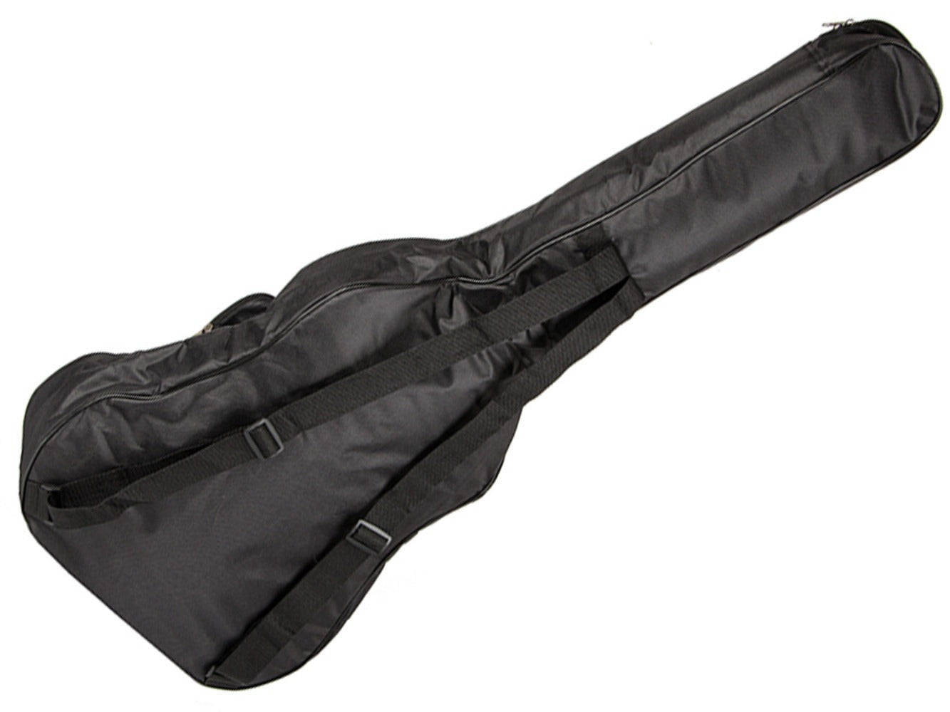 Funda Clásica para Guitarra Acústica, Estuche Rígido Negro con Bolsillos, Correas Ajustables y Asa para Transporte, Material Sólido Grueso Protector Resistente a las Condiciones Climáticas, Estuche con Bolsillo Adicional para Partituras A4 y Bolsillo para